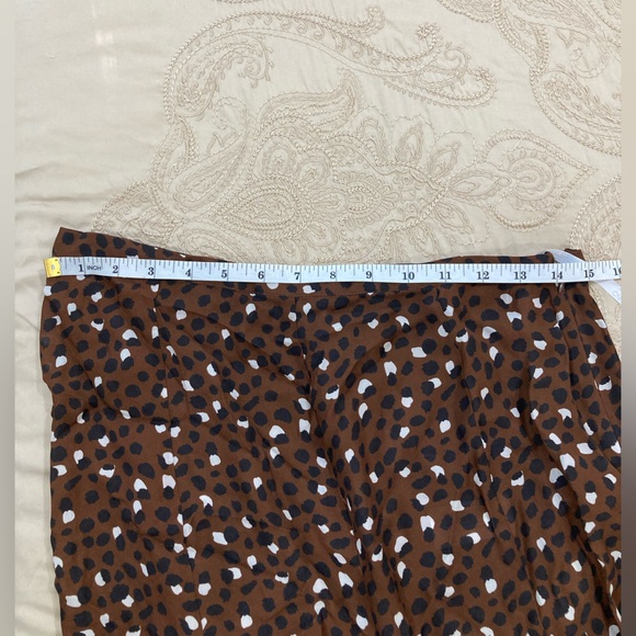 Cynthia Rowley Brown Polka Dot Maxi Skirt New - Picture 8 of 9